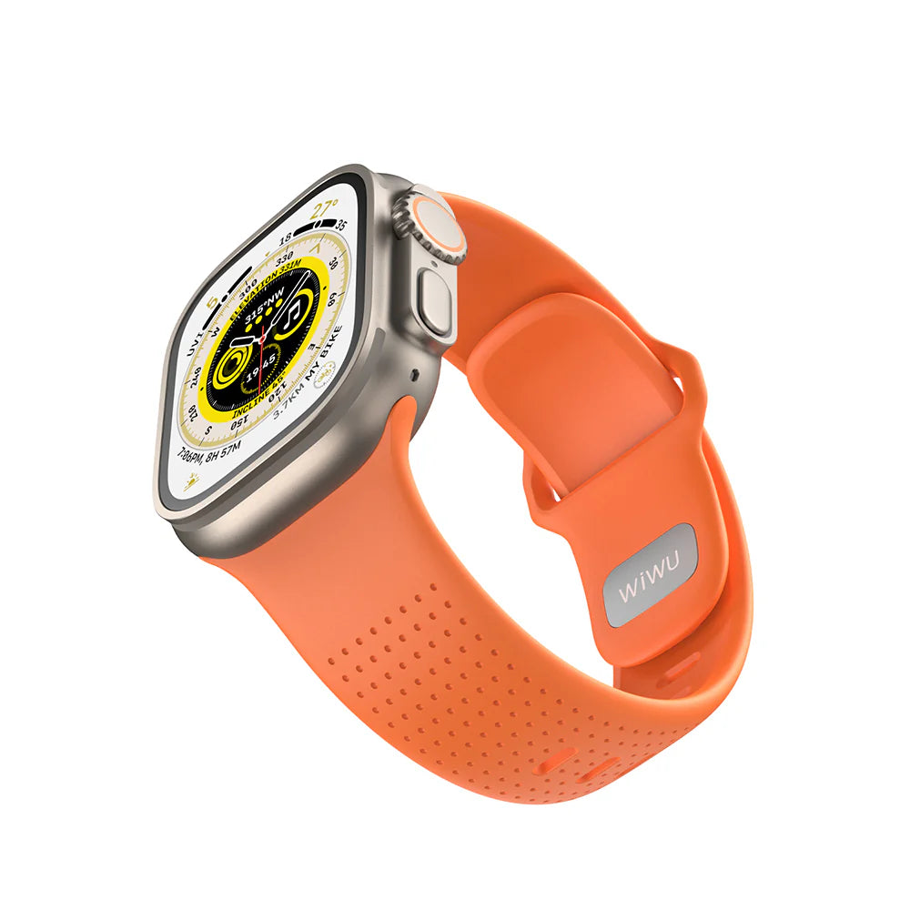 Wiwu Wi-WB0201 Comf Secur Apple
Watch / Ultra uyumlu Silikon Kordon(44mm)