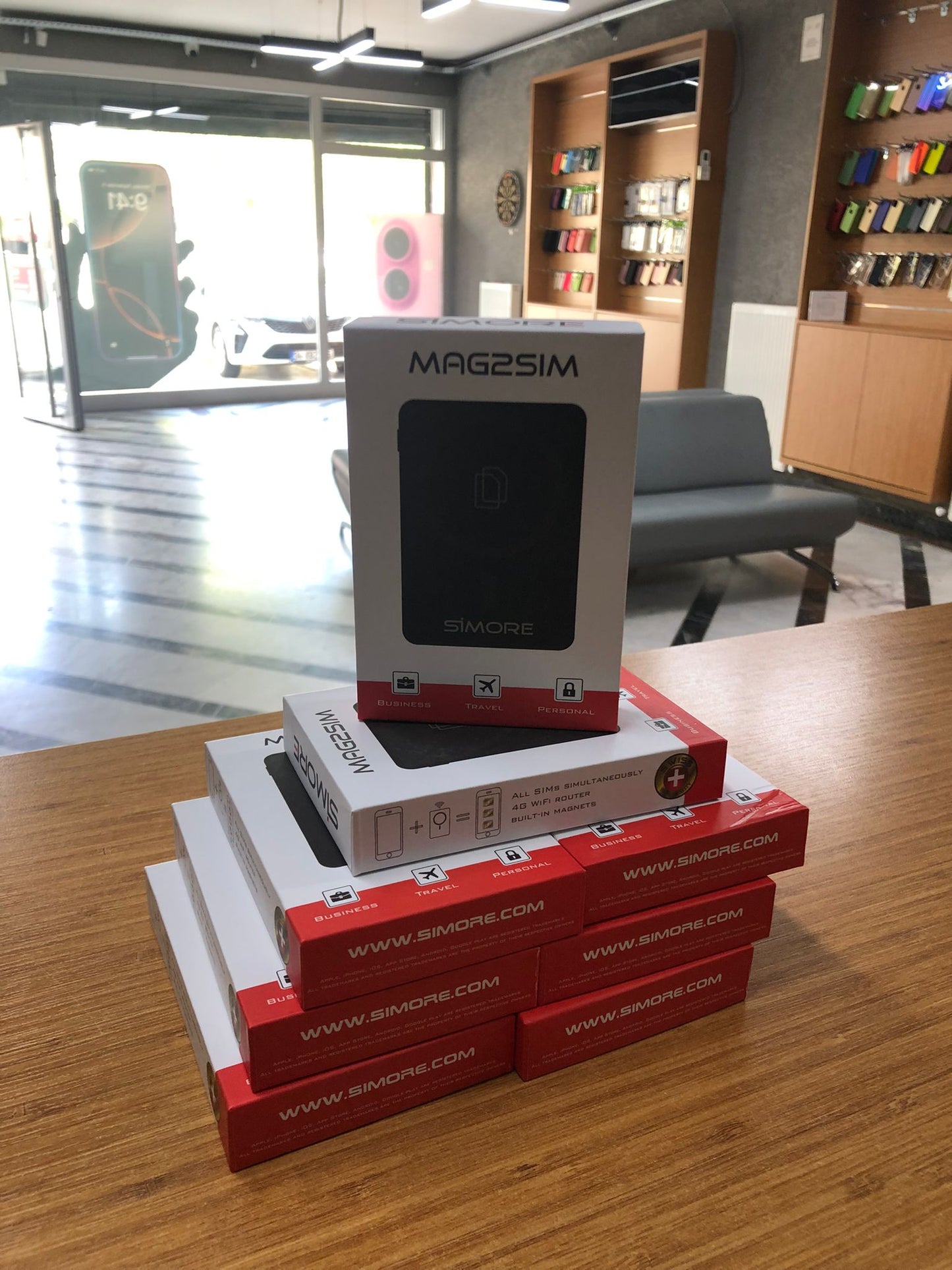 Mag2sim Yurtdışı Kapalı iPhone Şebeke verici WİFİ yönlendirici modem.
