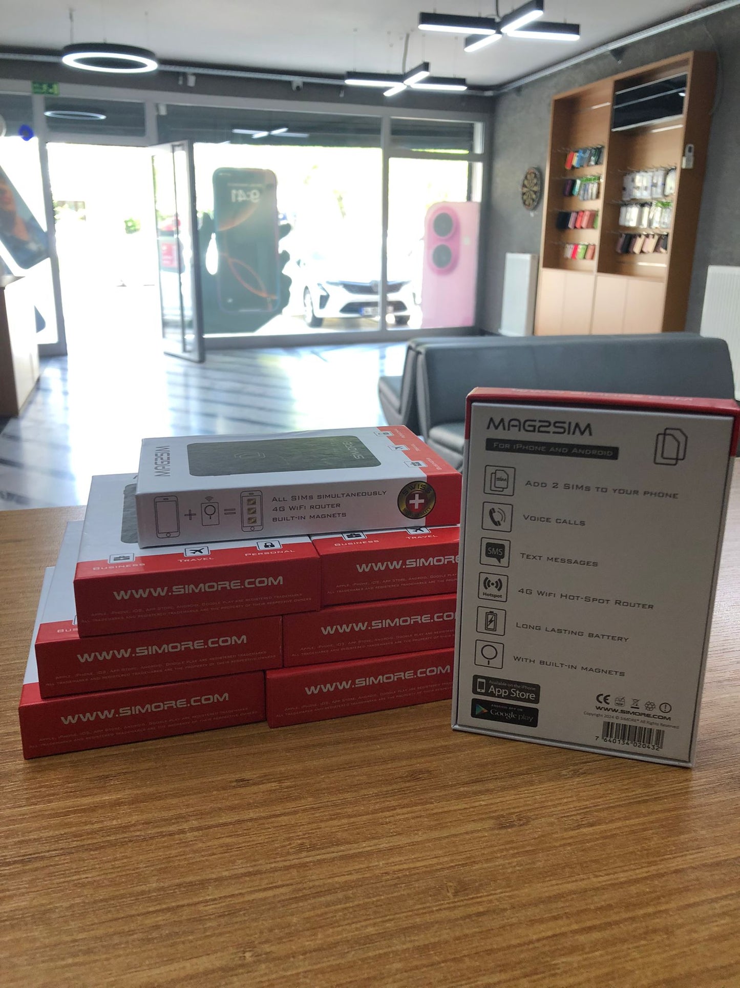 Mag2sim Yurtdışı Kapalı iPhone Şebeke verici WİFİ yönlendirici modem.