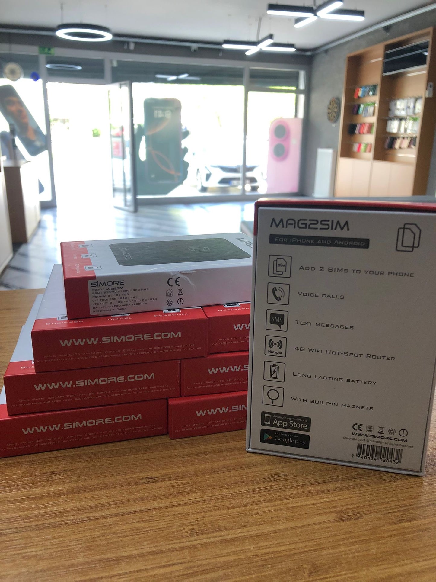Mag2sim Yurtdışı Kapalı iPhone Şebeke verici WİFİ yönlendirici modem.