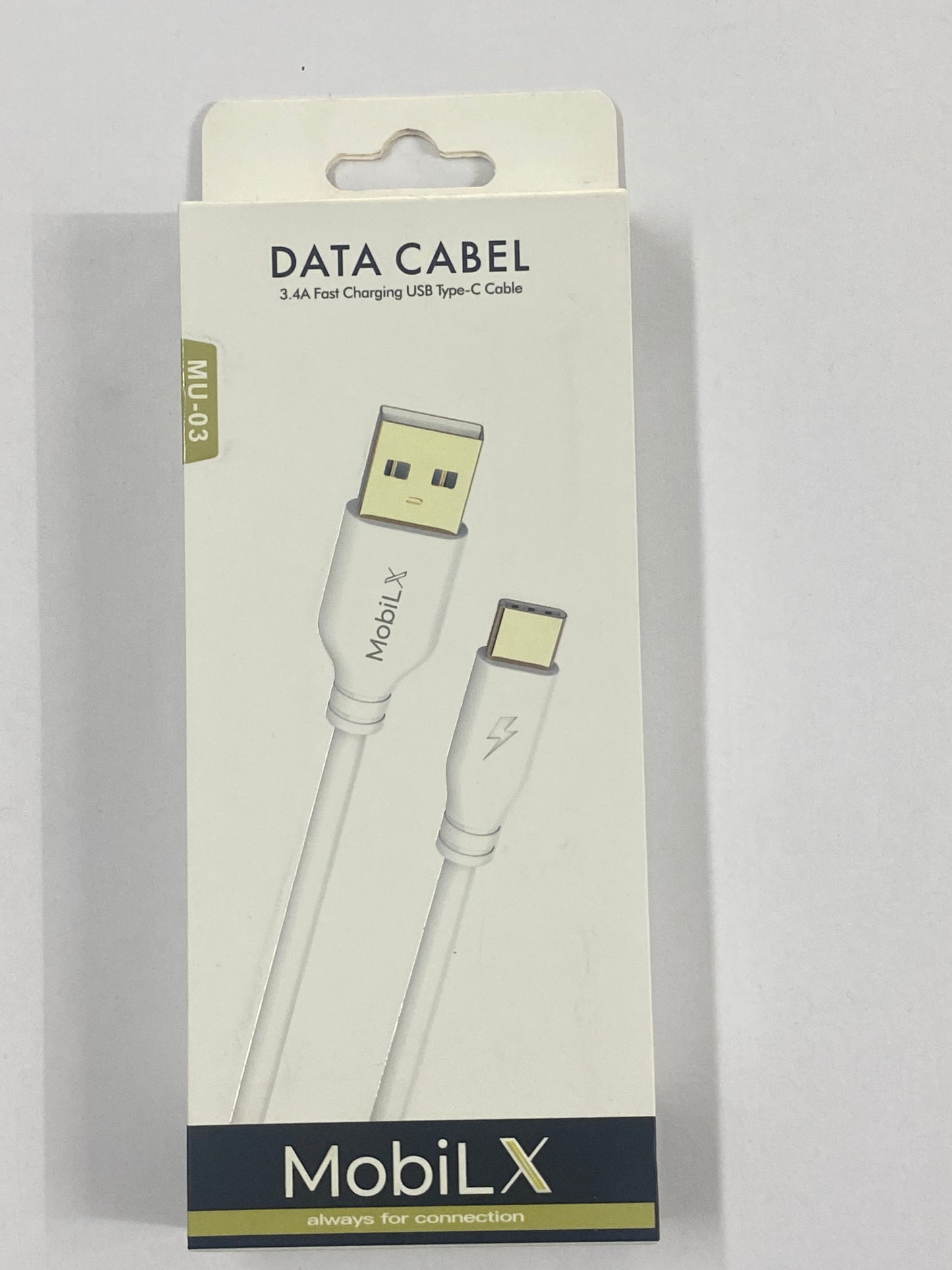 MobiLX MU-03 Data Cabel 3.4 Fast Charging USB Type-C Cable
