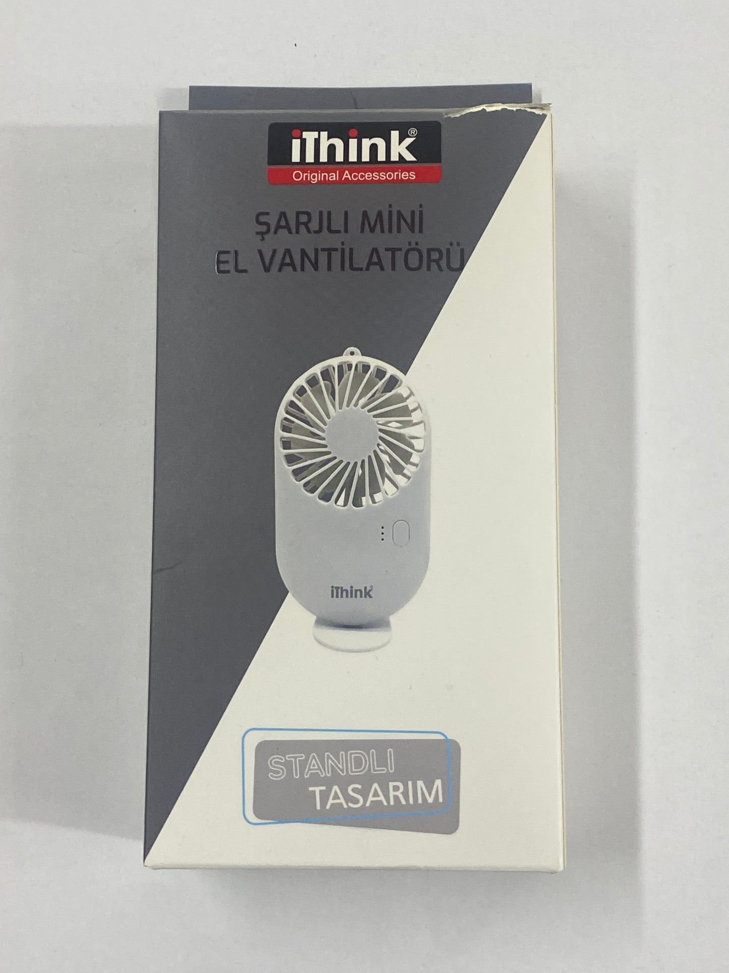 iThink Şarjlı Mini El Vantilatörü – Standlı Tasarım, Taşınabilir ve Güçlü Serinlik