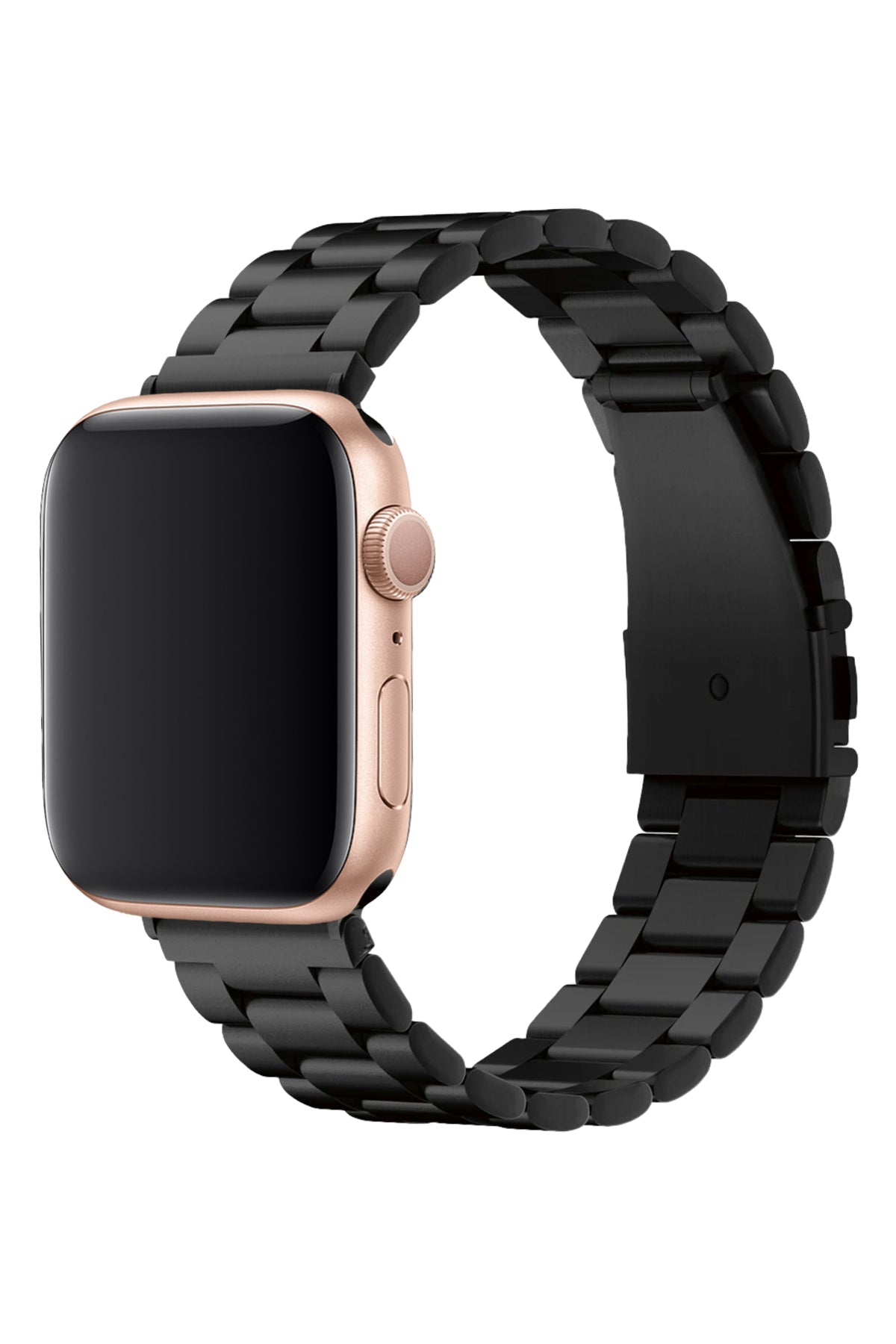 Apple Watch Uyumlu Üç Bakla Çelik Loop Kordon Siyah