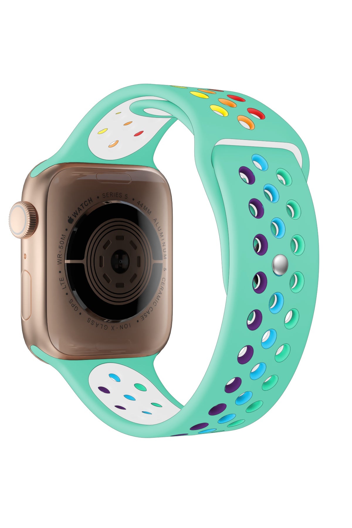 Apple Watch Uyumlu Silikon Delikli Spor Kordon Amazonit