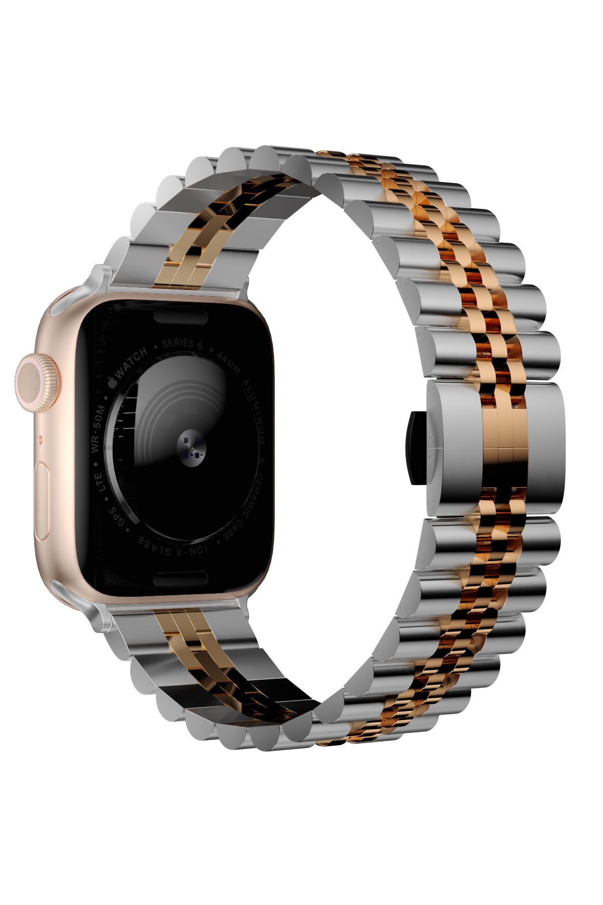 Apple Watch Uyumlu Olexi Çelik Loop Kordon Rosie
