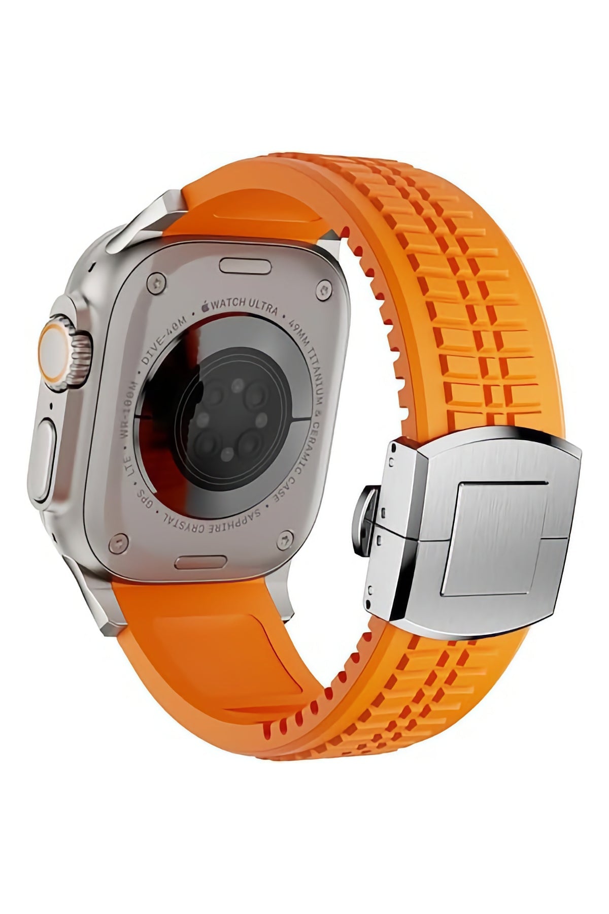 Apple Watch / Ultra Uyumlu AquaLink Kordon Crava Gümüş Toka