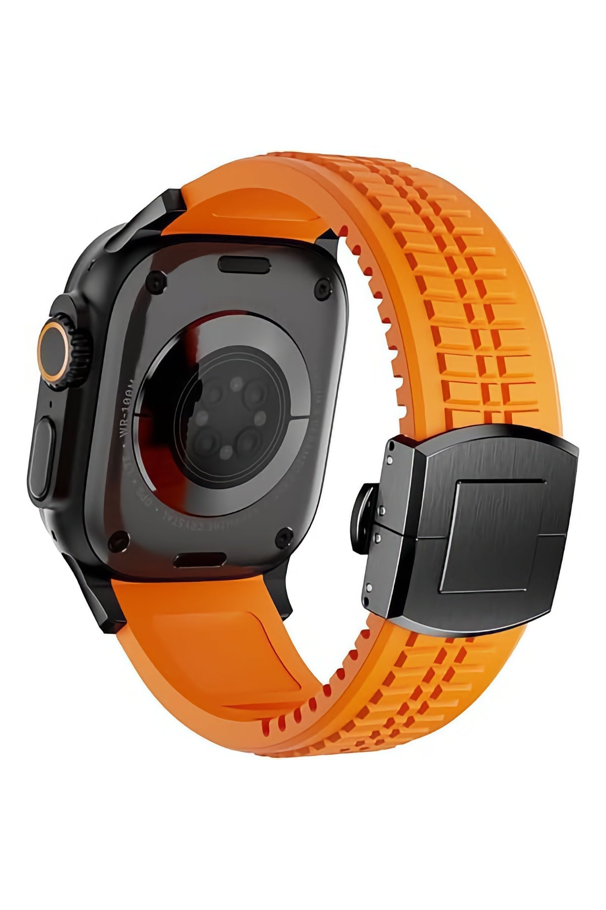 Apple Watch / Ultra Uyumlu AquaLink Kordon Crava Siyah Toka