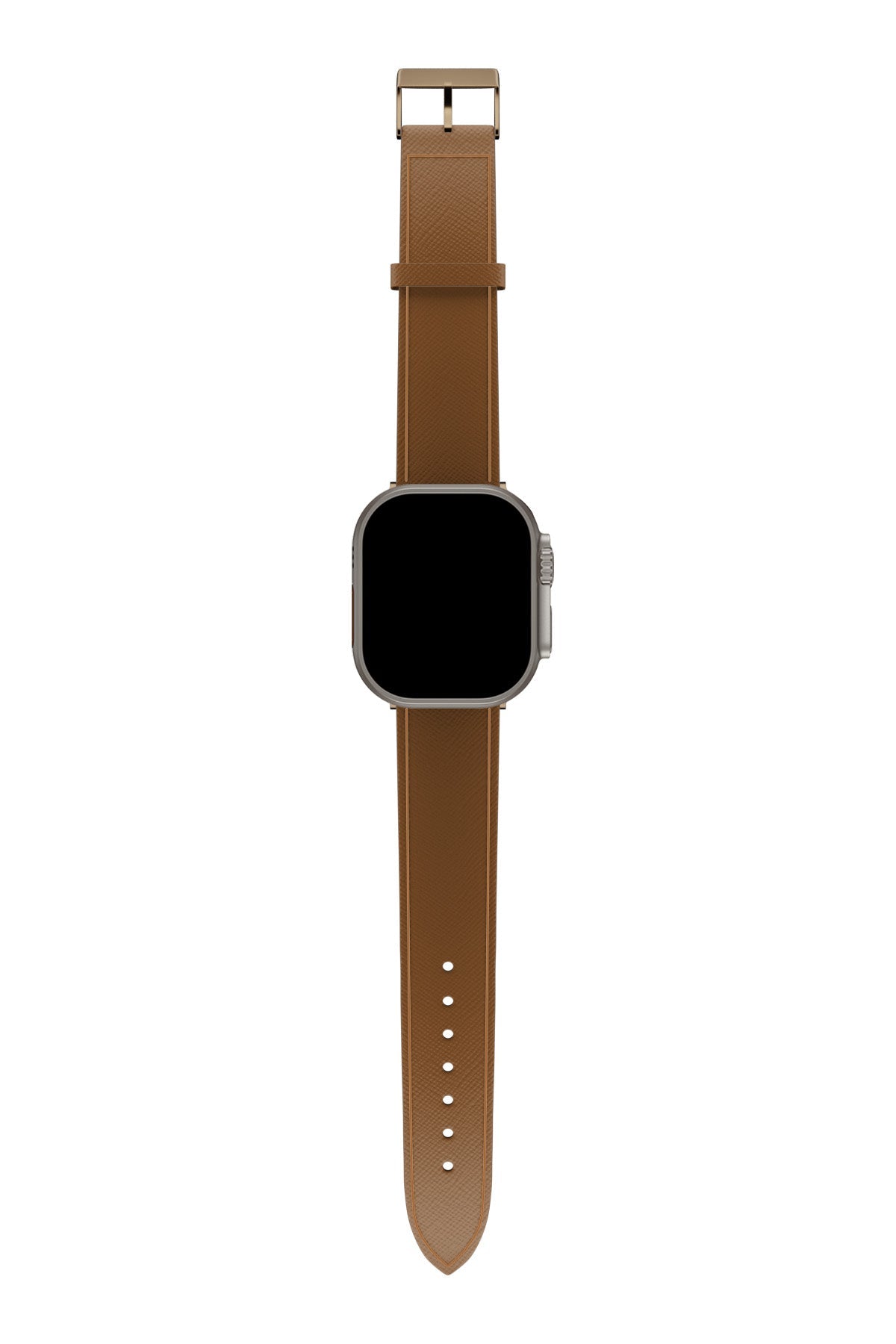 Apple Watch Uyumlu Saffiano Deri Kordon Coffee