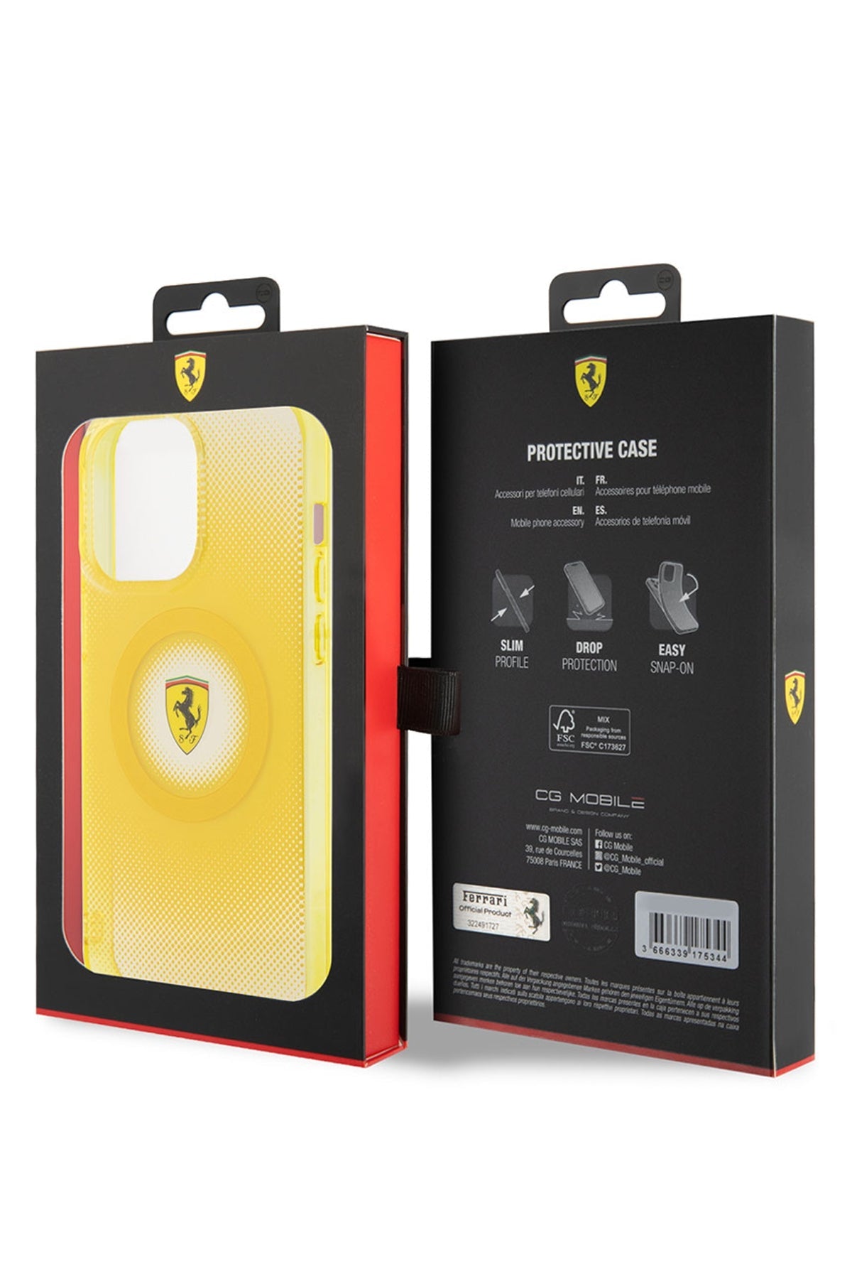 Ferrari iPhone 15 Pro Max Magsafe Uyumlu Dots Silikon Kılıf Sarı