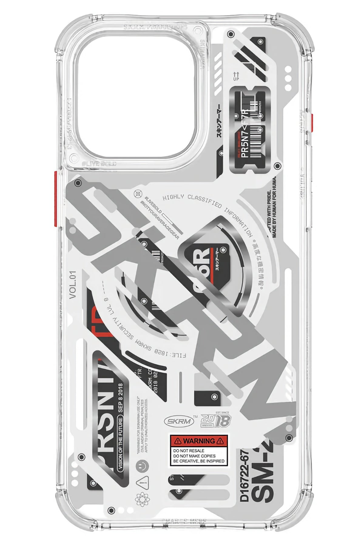 SkinArma iPhone 15 Pro Max Uyumlu Ekho Kılıf Şeffaf