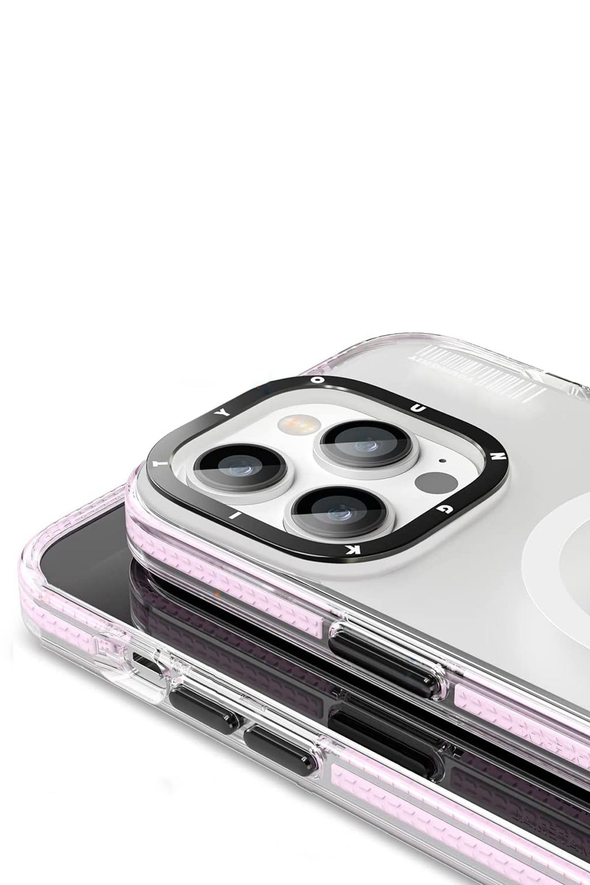 Youngkit Exquisite iPhone 14 Pro Max Magsafe Pembe Kılıf