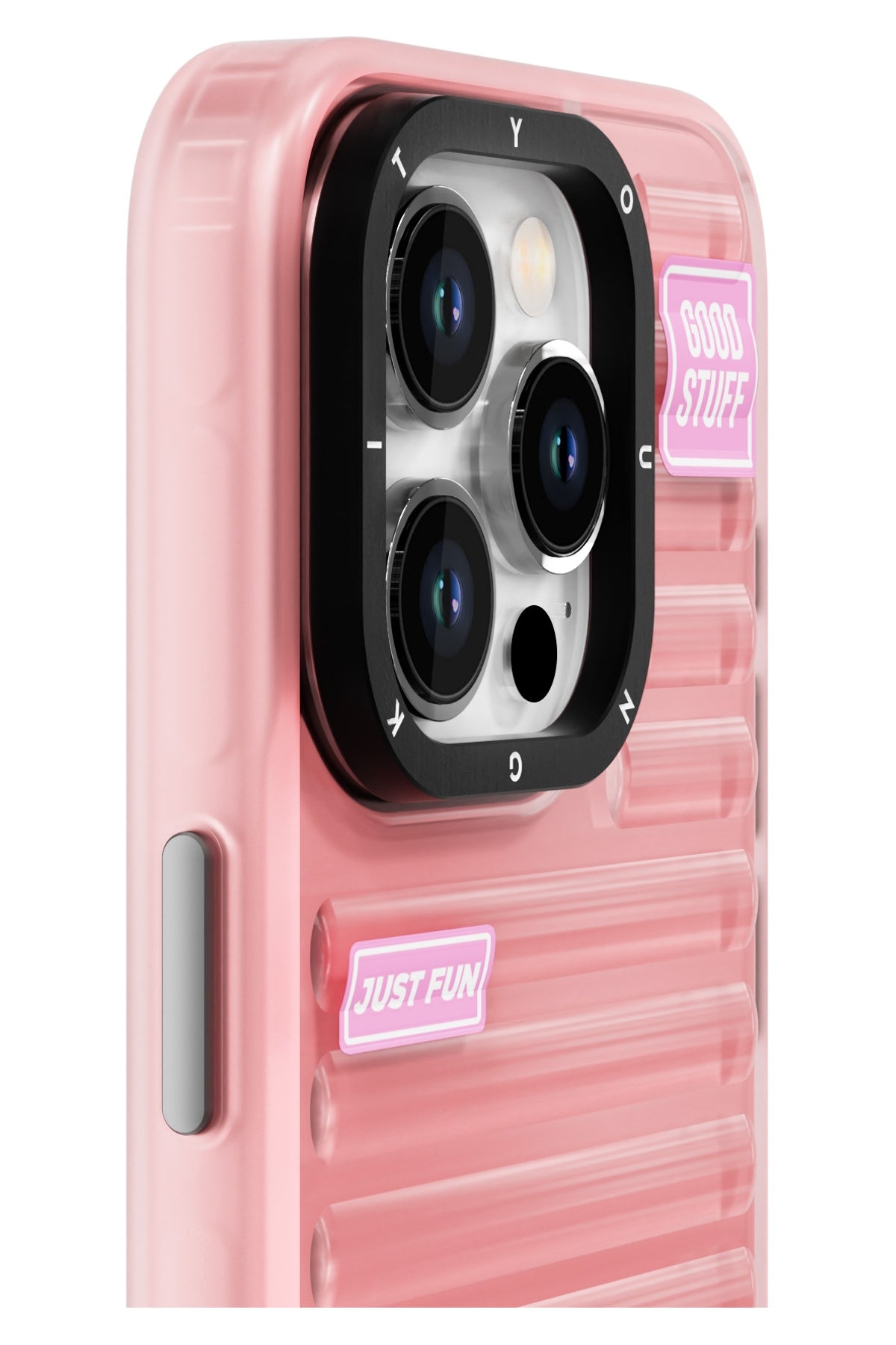 Youngkit Fluorite iPhone 15 Pro Max Uyumlu Pembe Kılıf