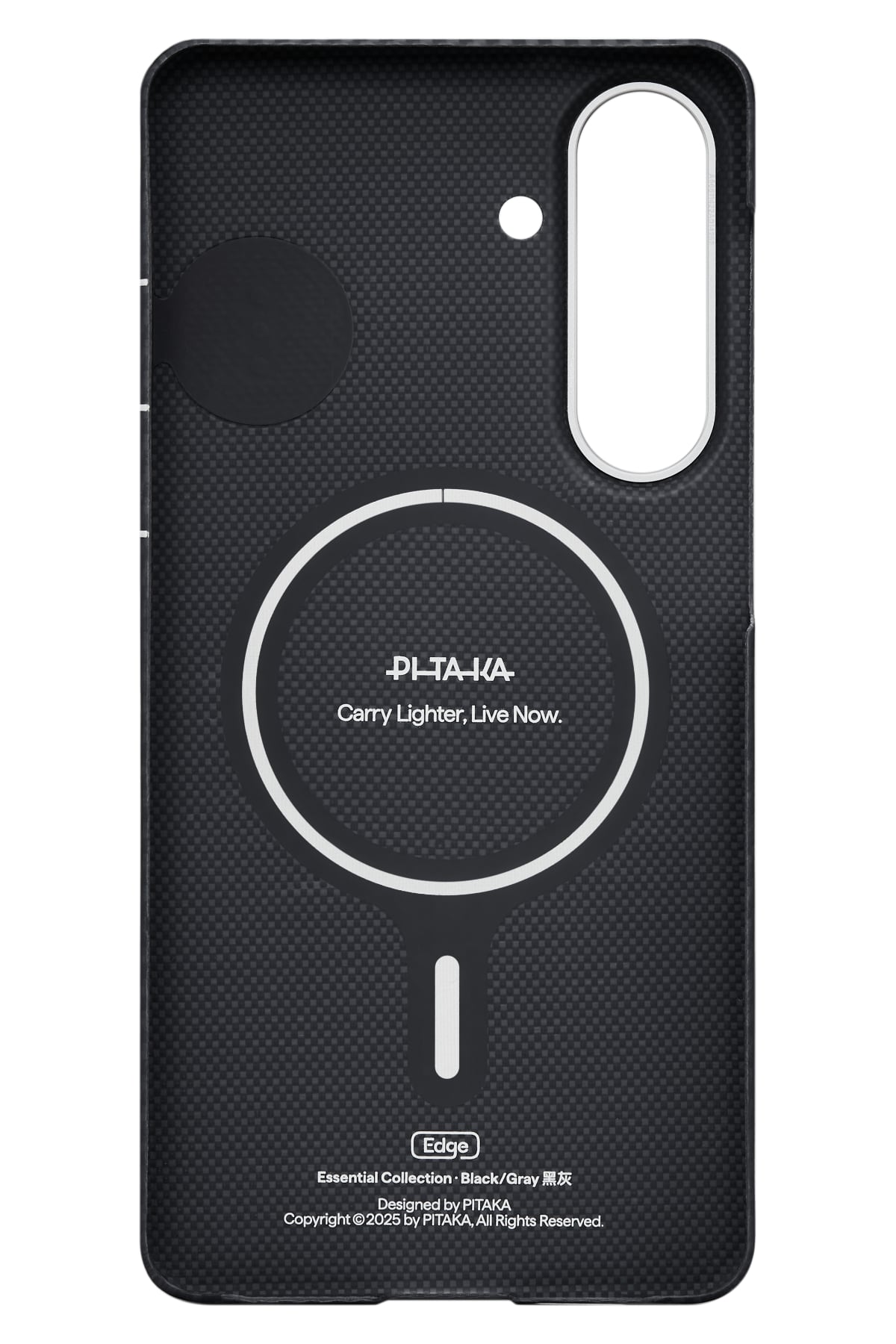 Galaxy S26 Plus Edge Black Grey Twill Aaron Kılıf