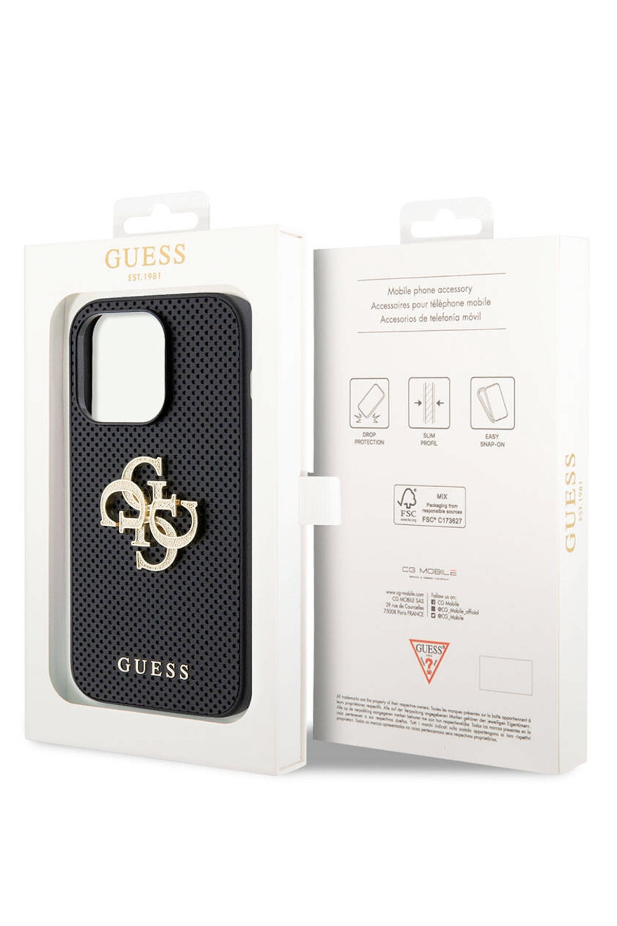 Guess iPhone 14 Pro Max Uyumlu Glitter Silikon Kılıf