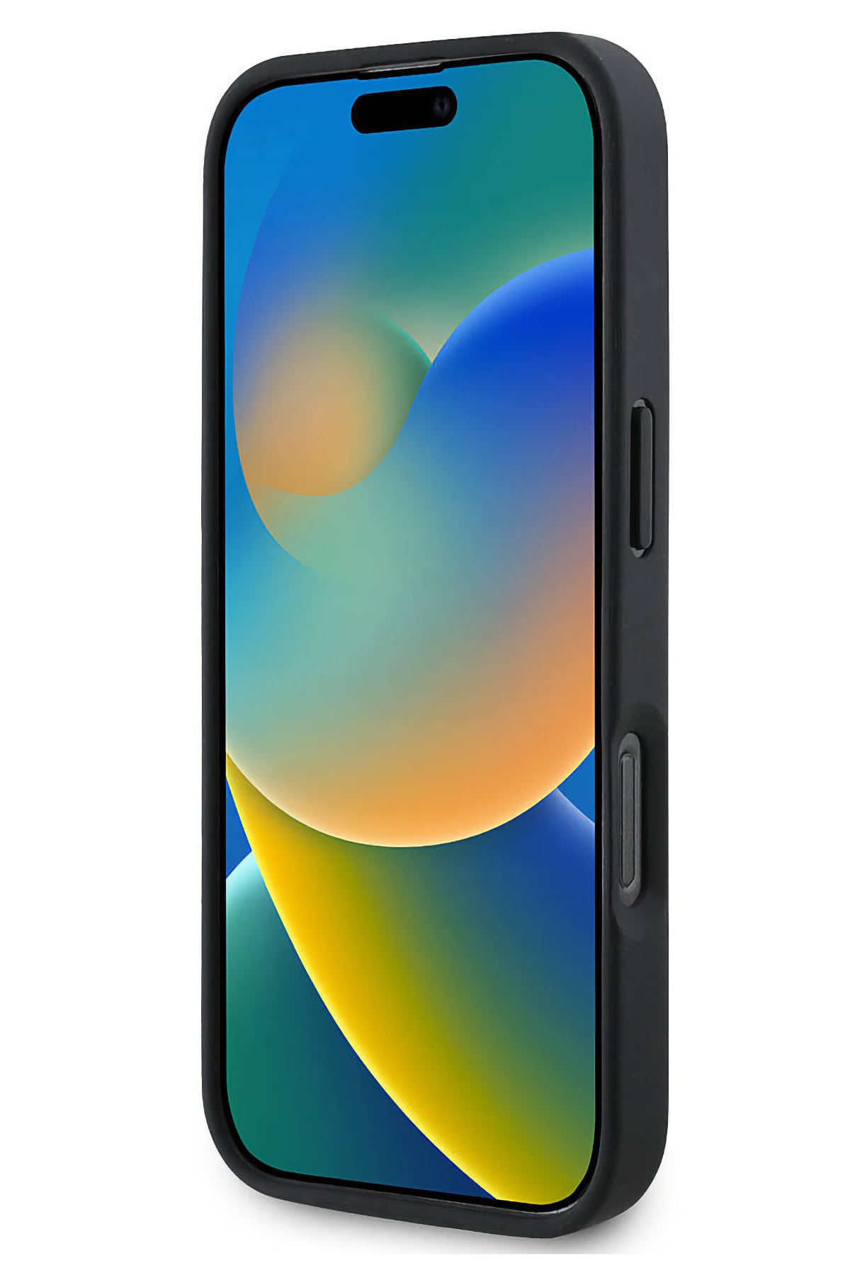 Guess Strass iPhone 16 Pro Max Uyumlu 4G Desenli Vücut Askılı Kılıf Siyah