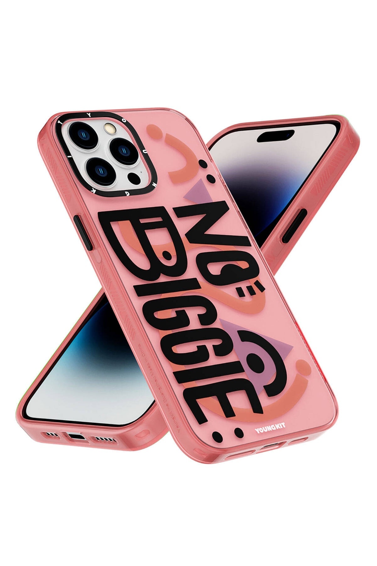 Youngkit Happy Hearth iPhone 14 Pro Max Uyumlu Pembe Kılıf