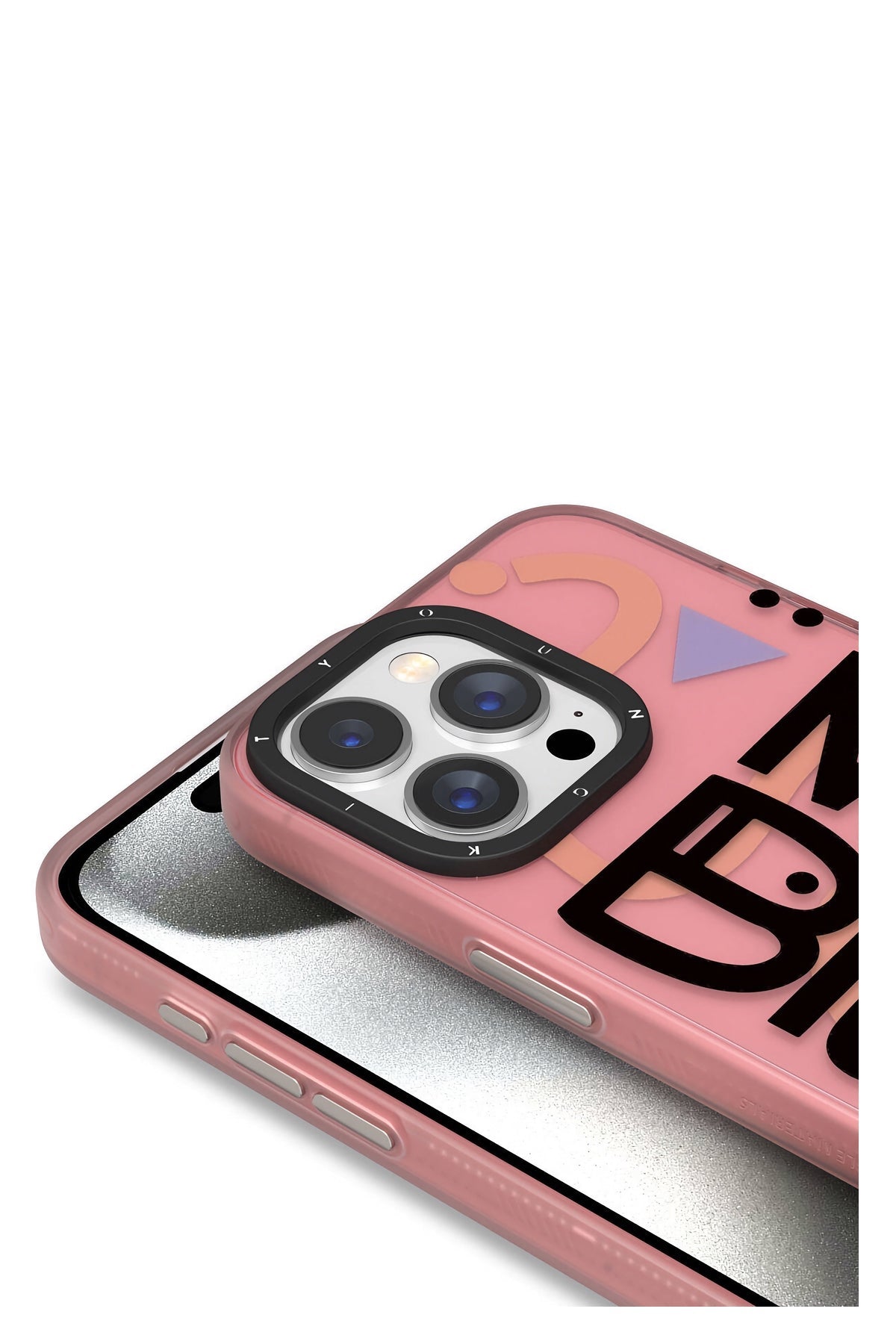 Youngkit Happy Hearth iPhone 15 Pro Max Uyumlu Pembe Kılıf