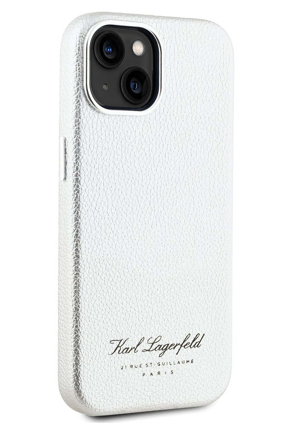 Karl Lagerfeld Hotel iPhone 15 Kılıf Gümüş Gri