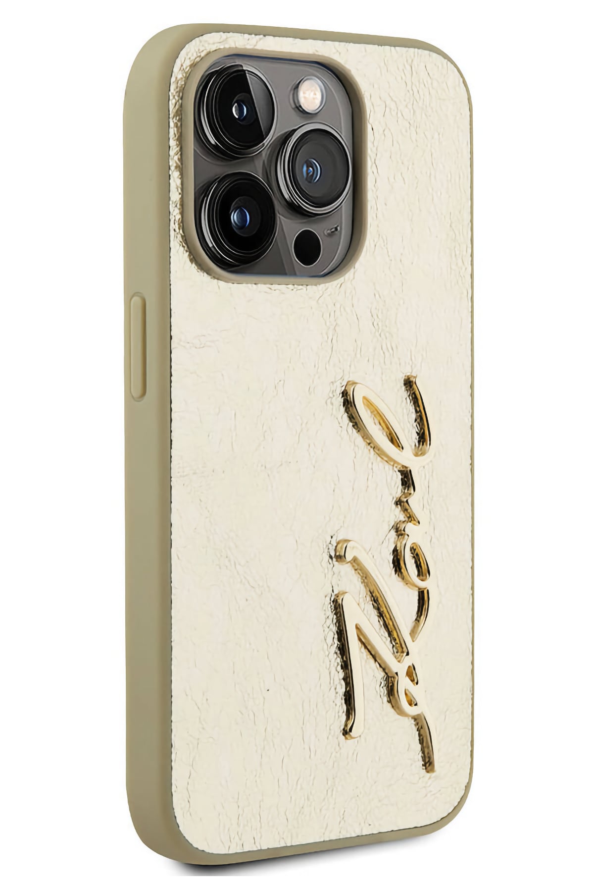Karl Lagerfeld Rhinestones iPhone 14 Pro Max Kılıf Gold