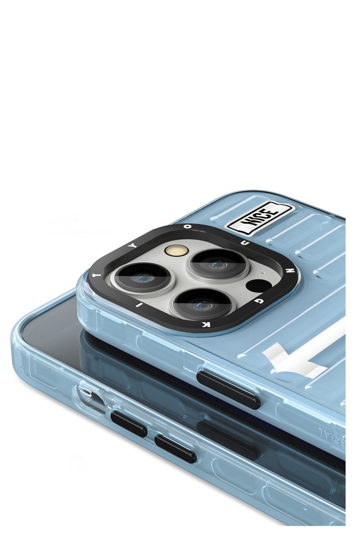 Youngkit Luggage Firefly iPhone 14 Pro Mavi Kılıf