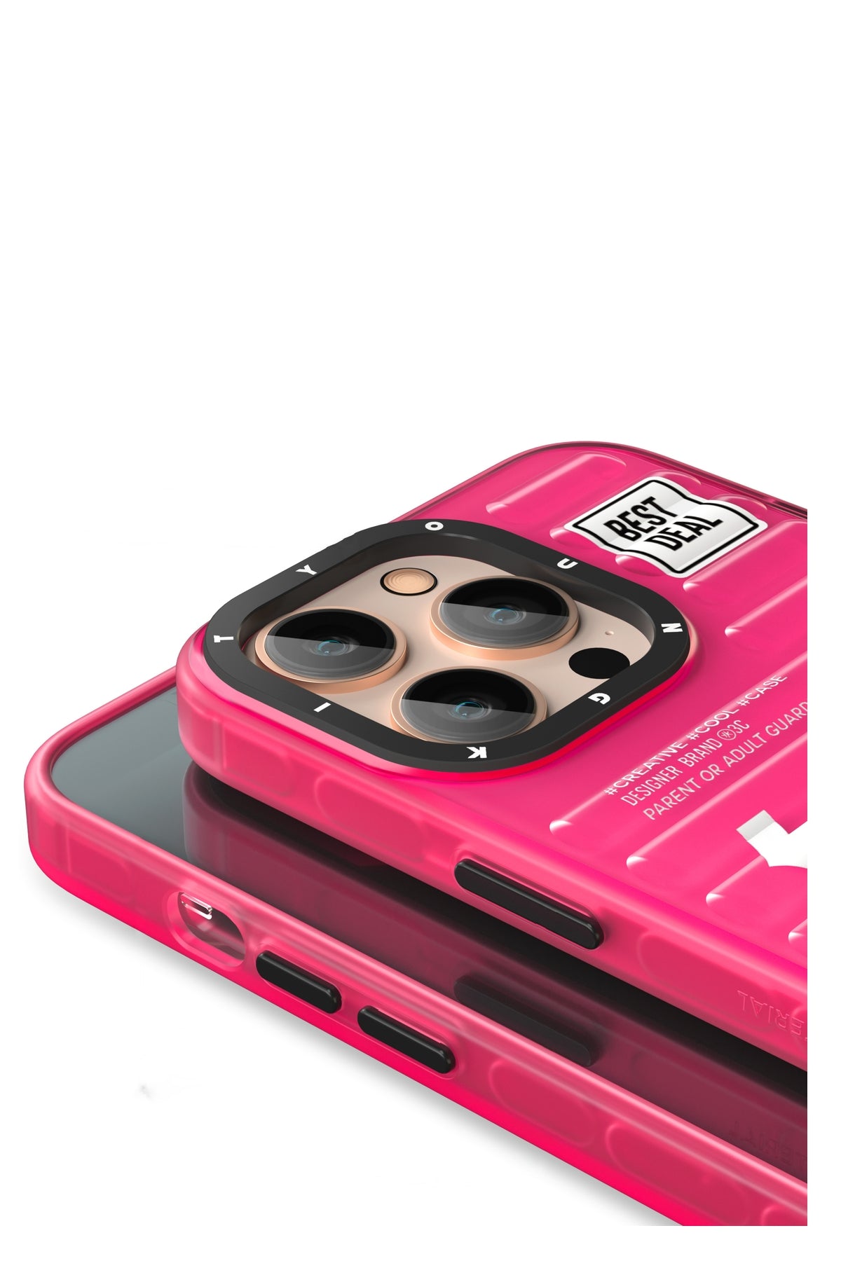Youngkit Luggage Firefly iPhone 15 Pro Max Uyumlu Kırmızı Kılıf