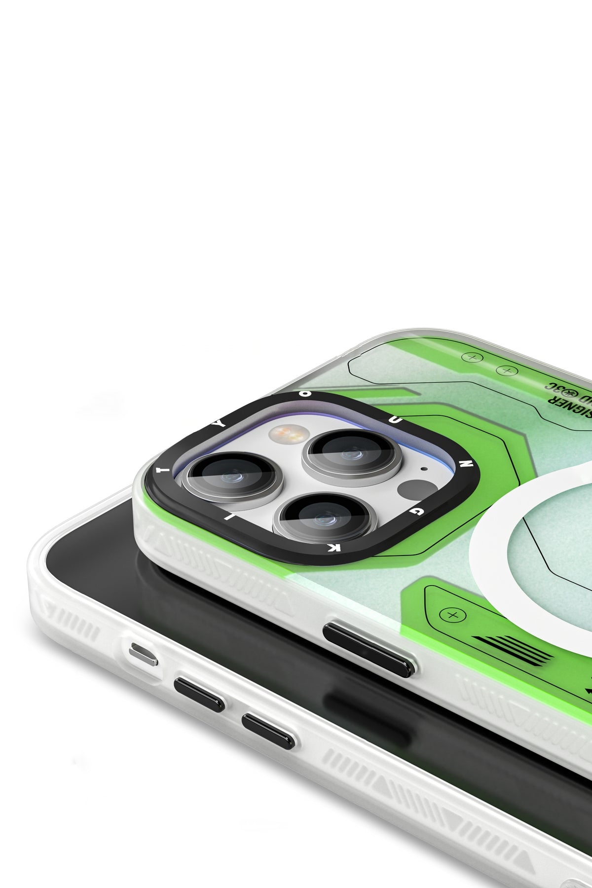 Youngkit Metaverse iPhone 13 Pro Magsafe Uyumlu Yeşil Kılıf