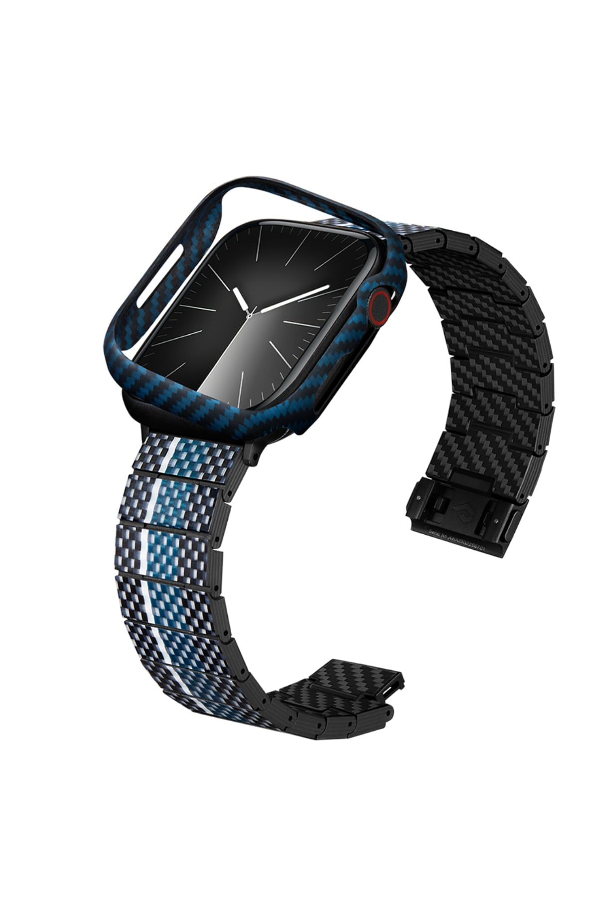 Pitaka 600D Aramid Fiber Apple Watch Kasa Koruyucu Mavi