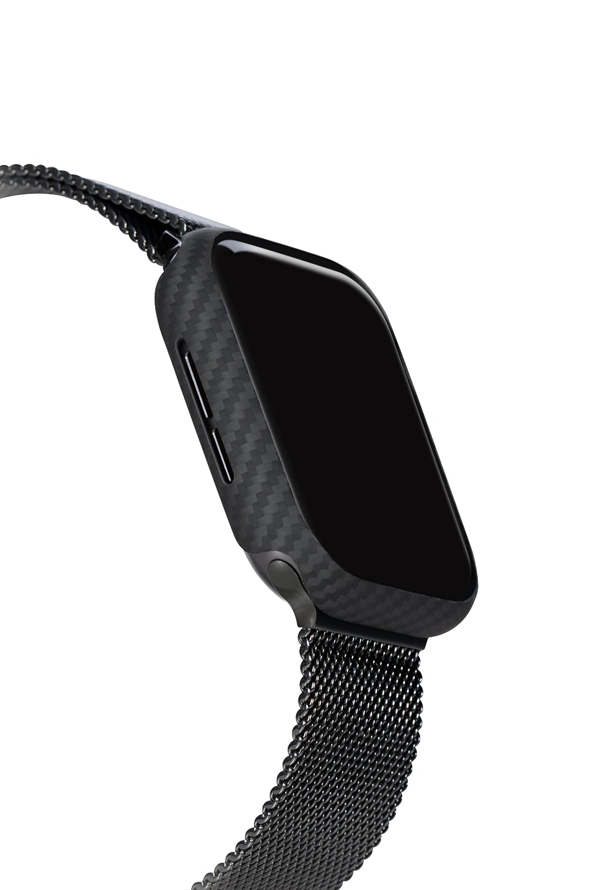 Pitaka 600D Aramid Fiber Apple Watch Kasa Koruyucu Siyah
