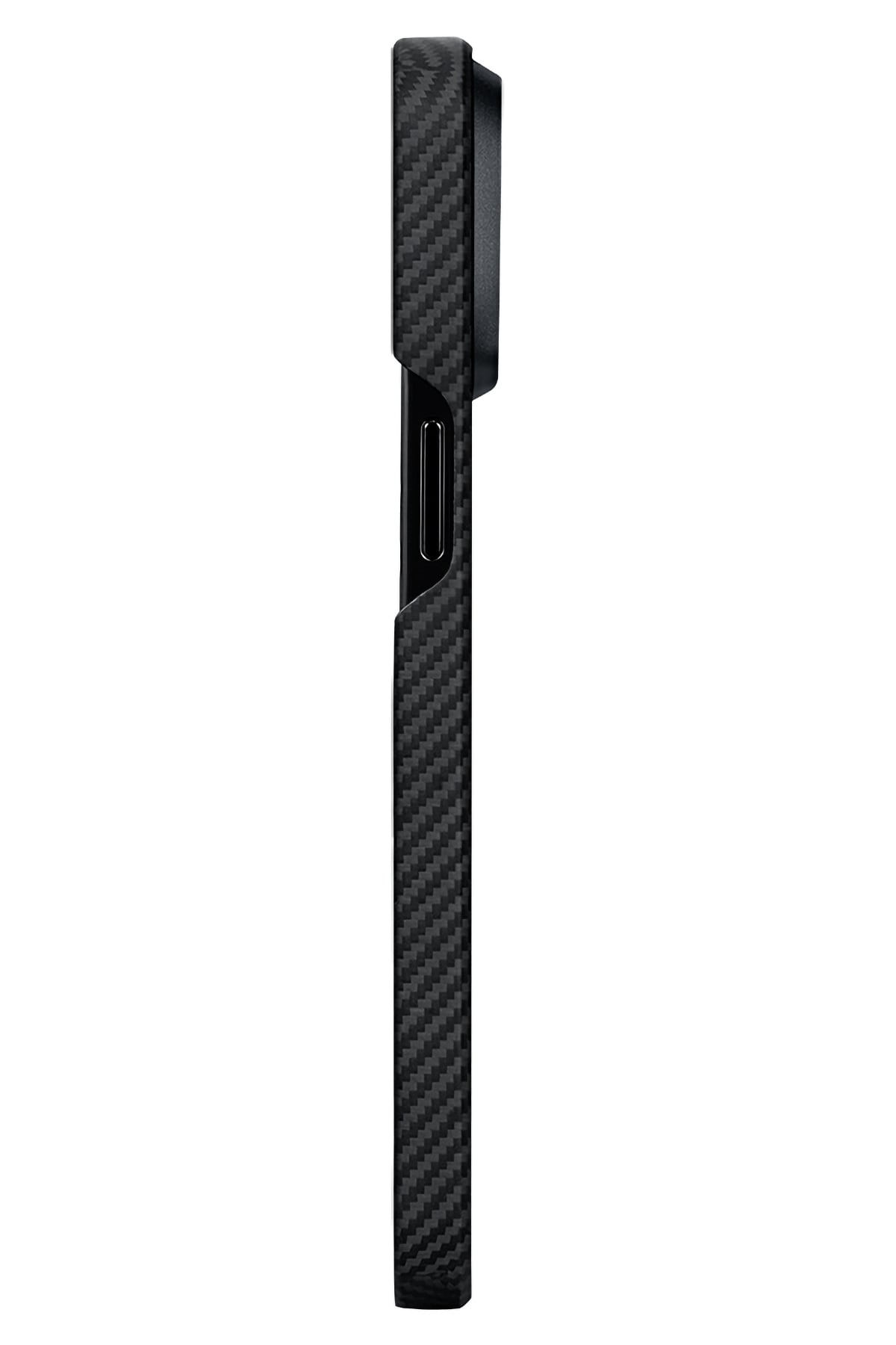 Pitaka Ultra-Slim Classic iPhone 15 Pro Max MagSafe Uyumlu 600D Aramid Fiber Kılıf Siyah