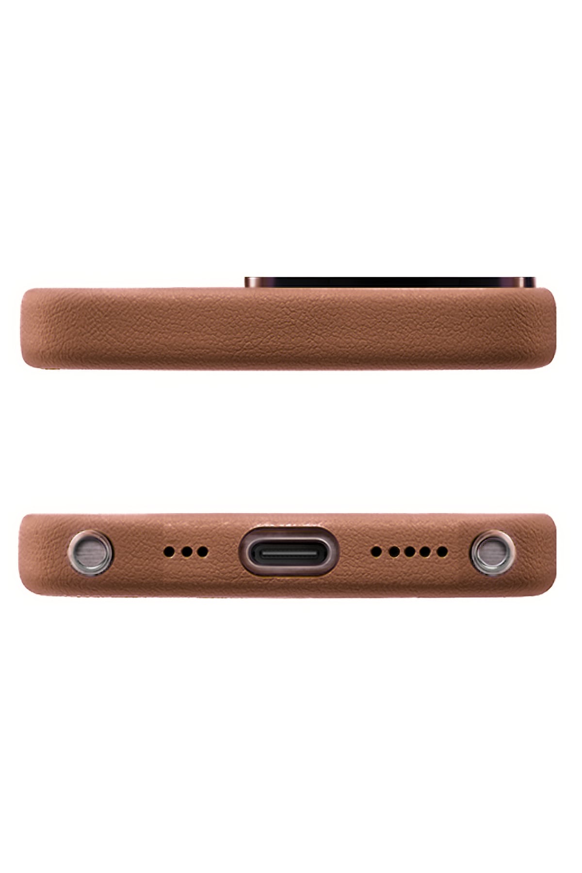 Pynana Dancing Circle iPhone 16 Pro Max Standlı Kılıf Magsafe Uyumlu Kahverengi