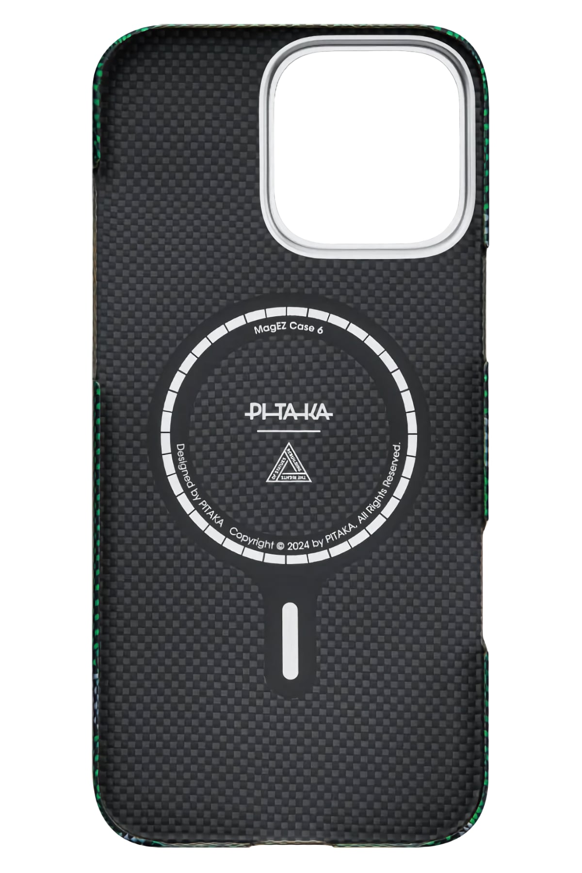 Pitaka Rebuilding iPhone 16 Pro Max MagSafe Uyumlu Aramid Fiber Kılıf Yeşil
