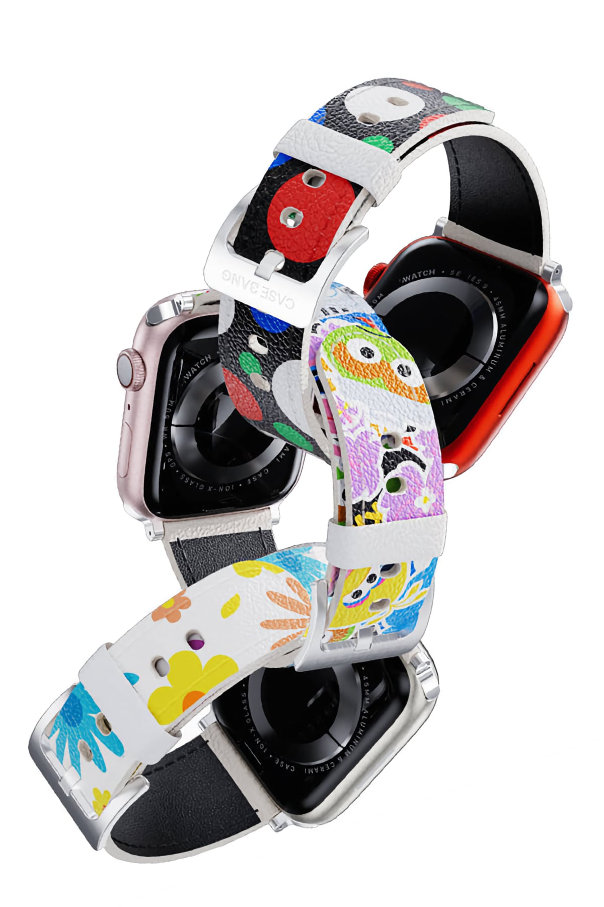 Casebang Apple Watch Uyumlu Sesame Street Kordon Kırmızı