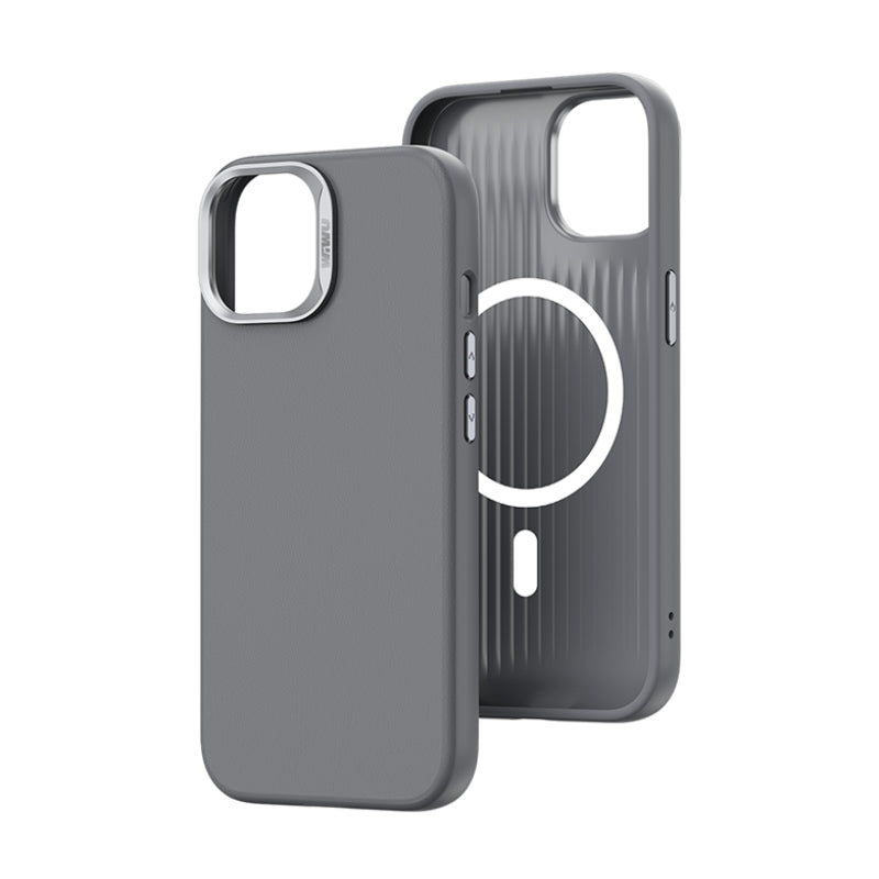 SP-019 iPhone 15 Pro Max Magsafe Uyumlu Vegan Deri Kılıf