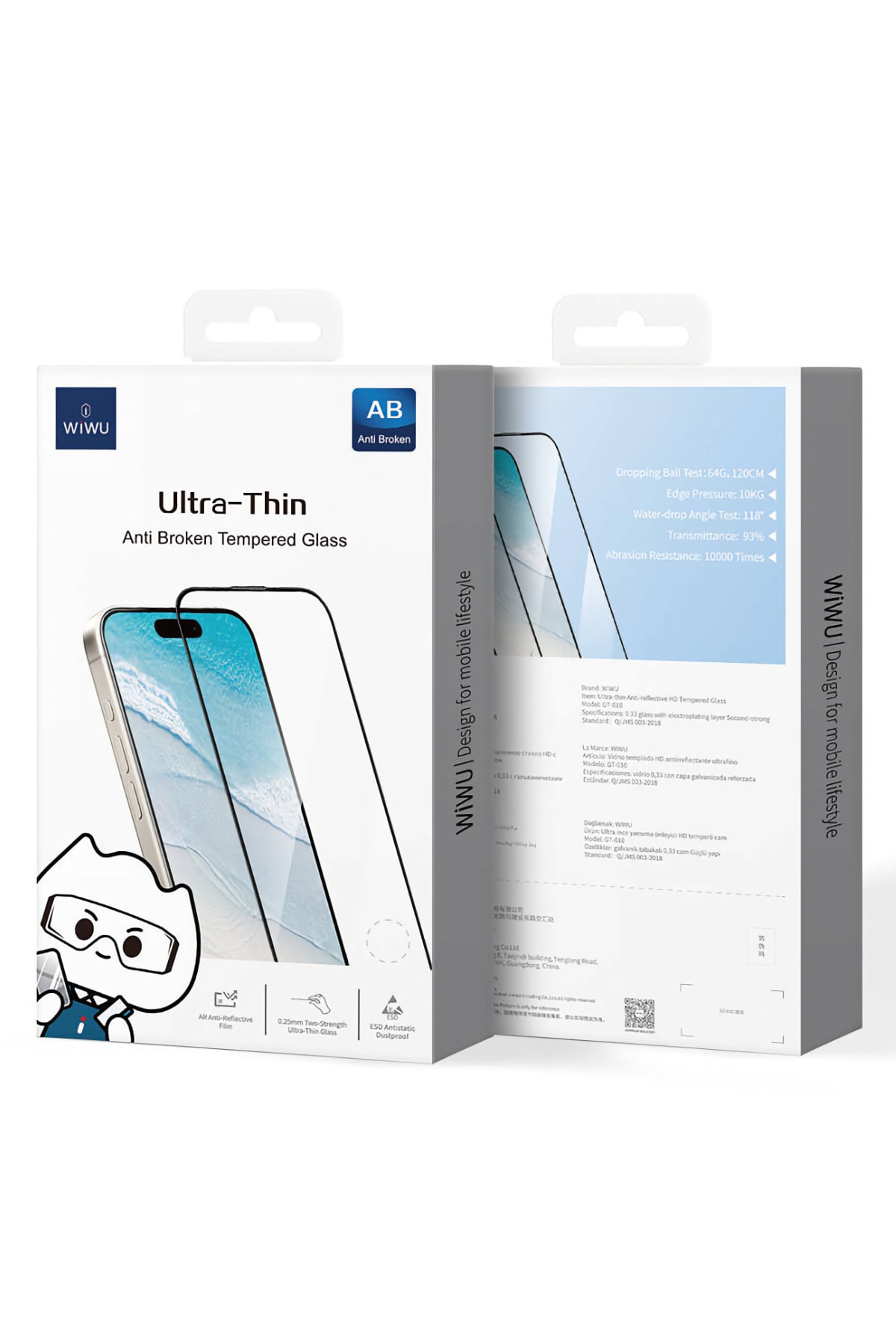 Wiwu GT-010 Apple iPhone 16 Serisi Ultra İnce Temperli Cam Ekran Koruyucu