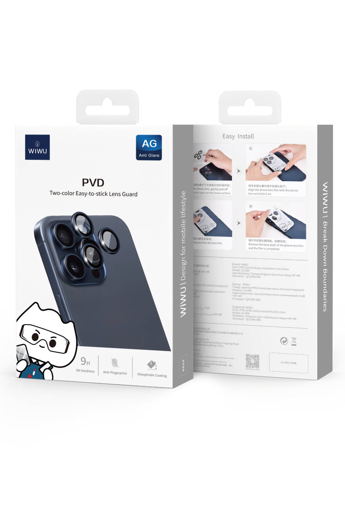 Wiwu LG-004 PVD Apple iPhone 16 Serisi Metal Kamera Lens Koruyucu