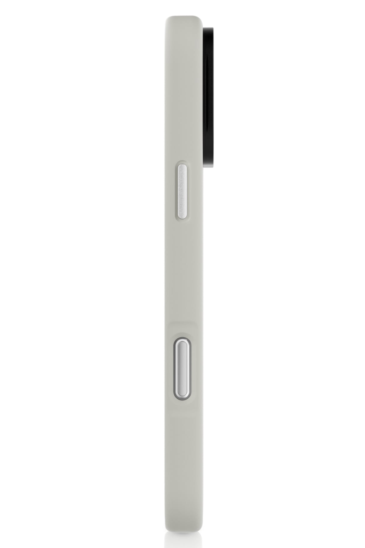 Youngkit Bitty Cream iPhone 16 Pro Max Magsafe Uyumlu Standlı Silikon Kılıf Gri