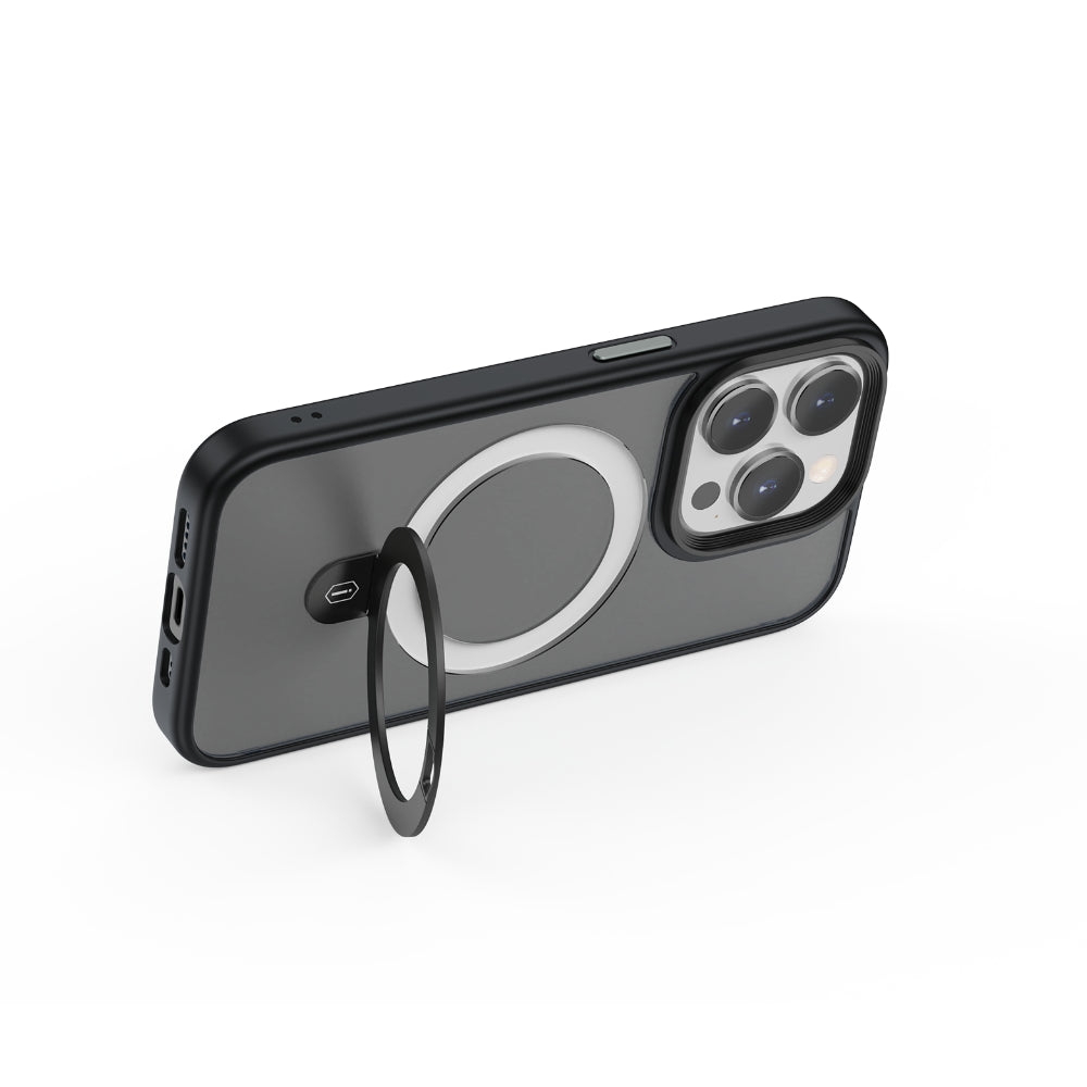 ZMM-010 Magsafe Uyumlu Mat Standlı iPhone 15 Pro Max Kılıf