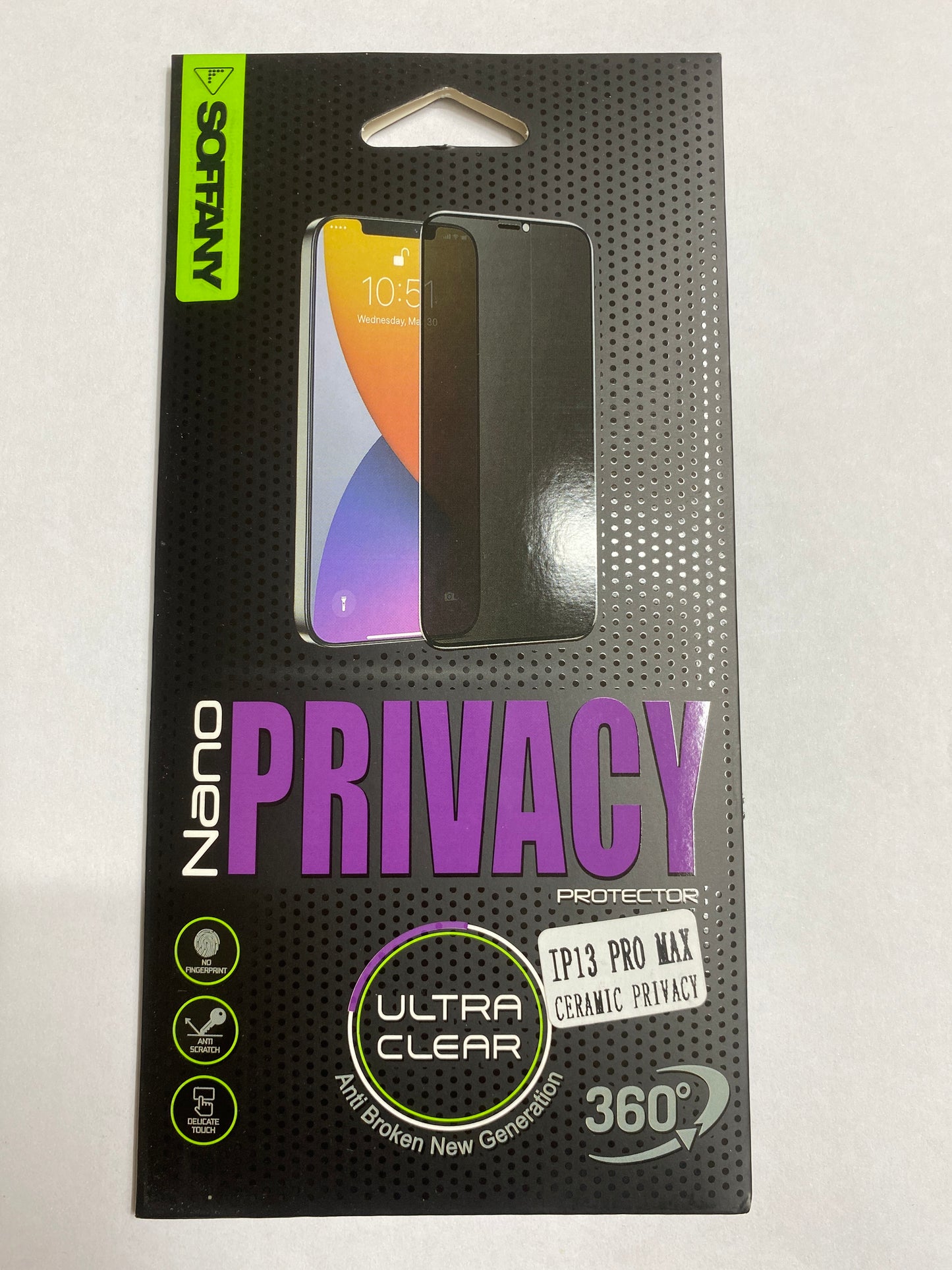 Soffany iPhone 13Pro Max Nano Privacy Protector