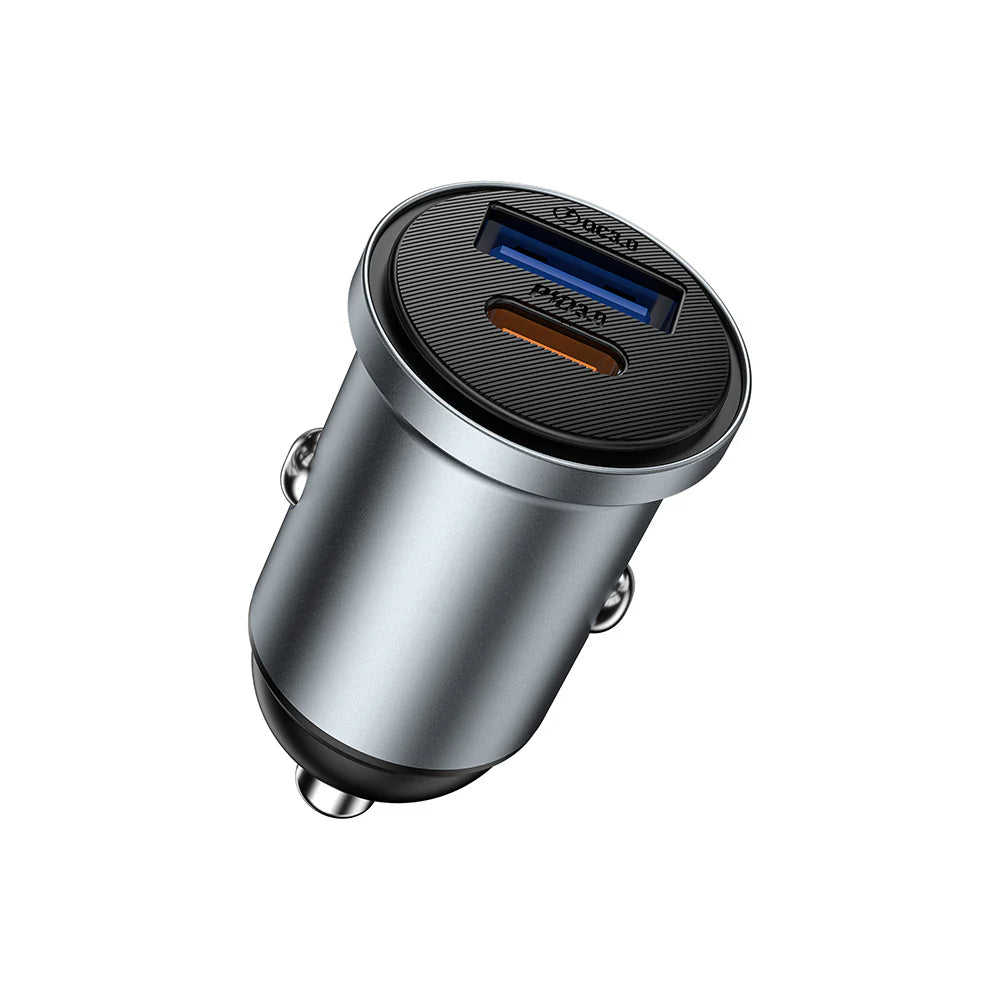 Wiwu Wi-CC030 Nano Lite 35W Type-C+ USB-A PD QC3.0 Hızlı Şarj Özellikli Araç Şarj Aleti