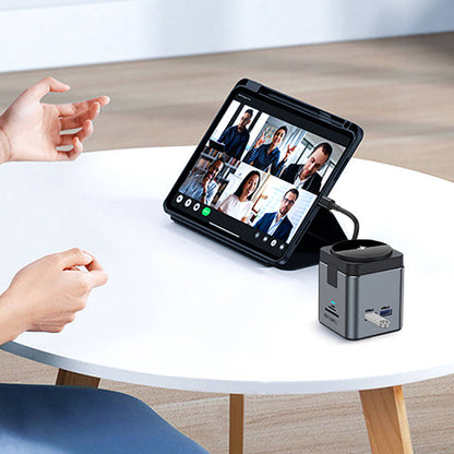 9in1 Magsafe PD Şarj Standı 100W Hub USB 3.0 SD/TF HDMI RJ45