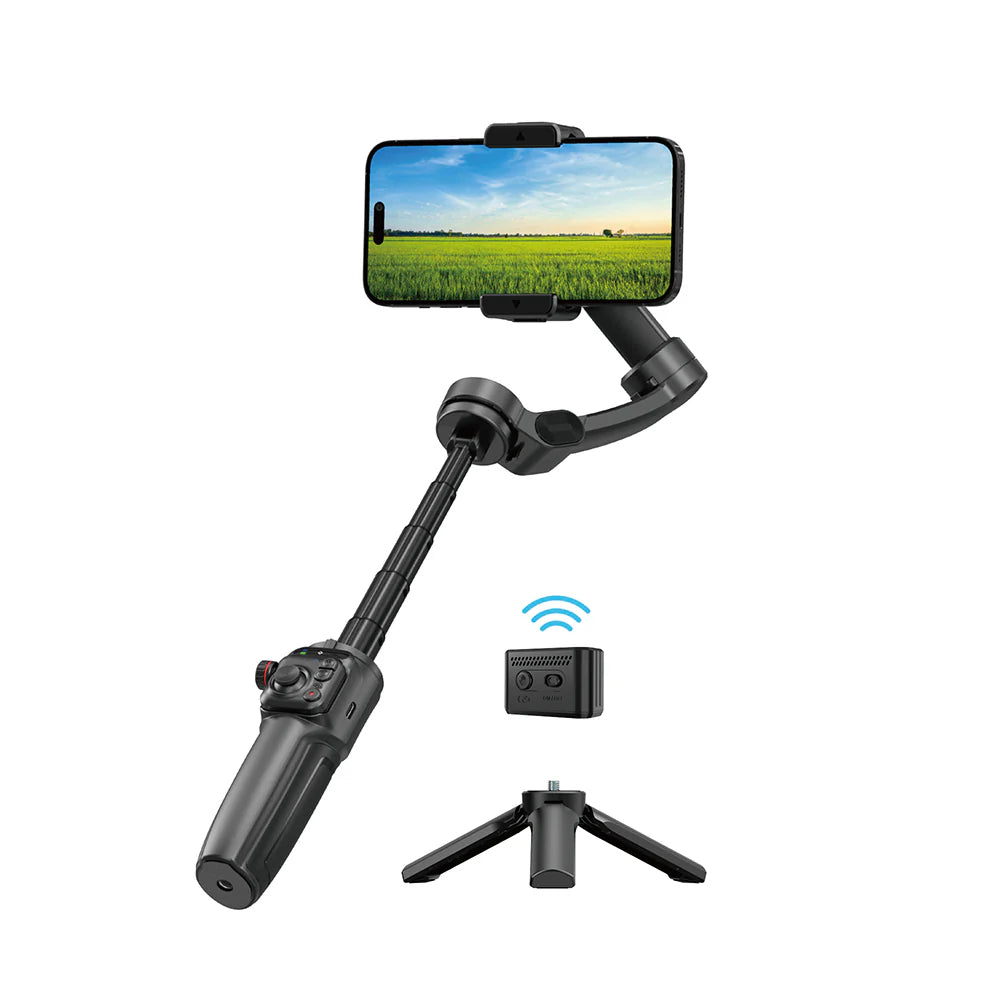 Wiwu Wi-SE016 Yapay Zeka Takipli Dolgu Işıklı 3-Axis Gimbal Stabilizatör