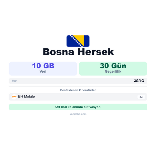 Bosna Hersek eSIM