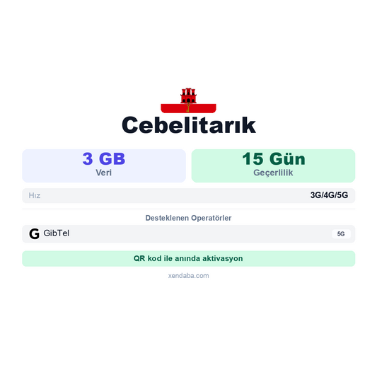 Cebelitarık eSIM