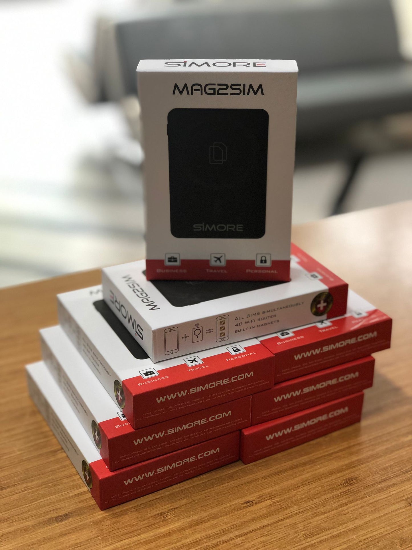Mag2sim Yurtdışı Kapalı iPhone Şebeke verici WİFİ yönlendirici modem.