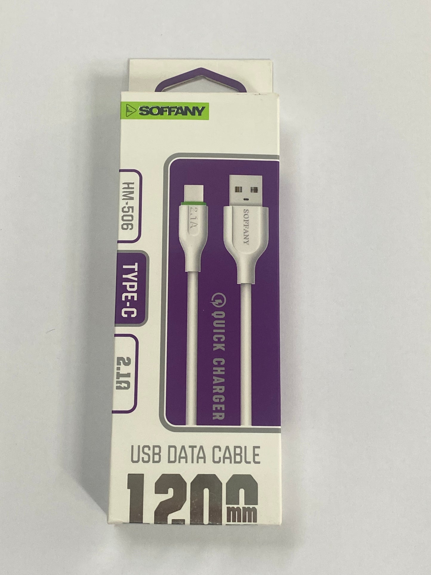 SOFFANY HM-506 Type-C Hızlı Şarj Kablosu 2.1A – 1200mm USB Data Cable
