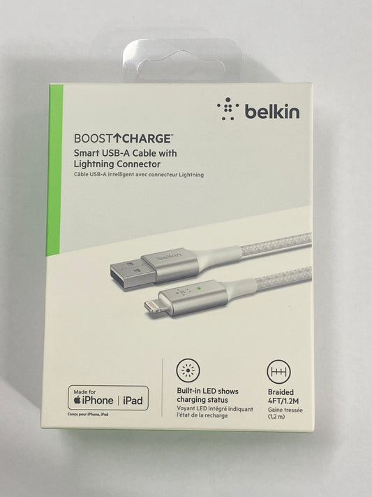 Belkin BOOST↑CHARGE™ Akıllı LED Göstergeli Lightning Şarj Kablosu (1.2M)