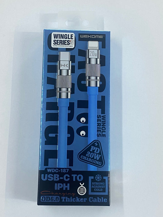 WEKOME Wingle Series WDC-187 20W USB-C to Lightning Hızlı Şarj Kablosu