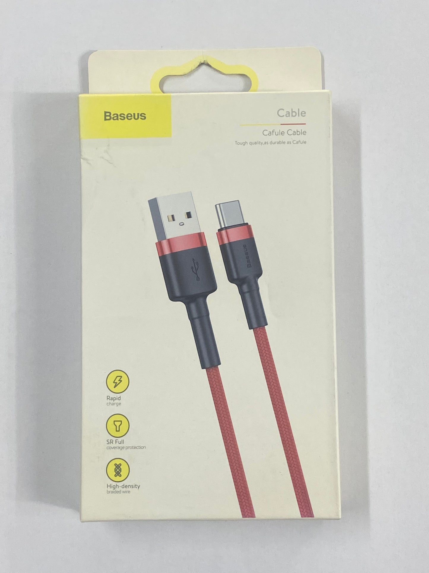 Baseus Cafule USB to Type-C Hızlı Şarj Kablosu – Örgülü Dayanıklı Data & Şarj Kablosu (300cm)