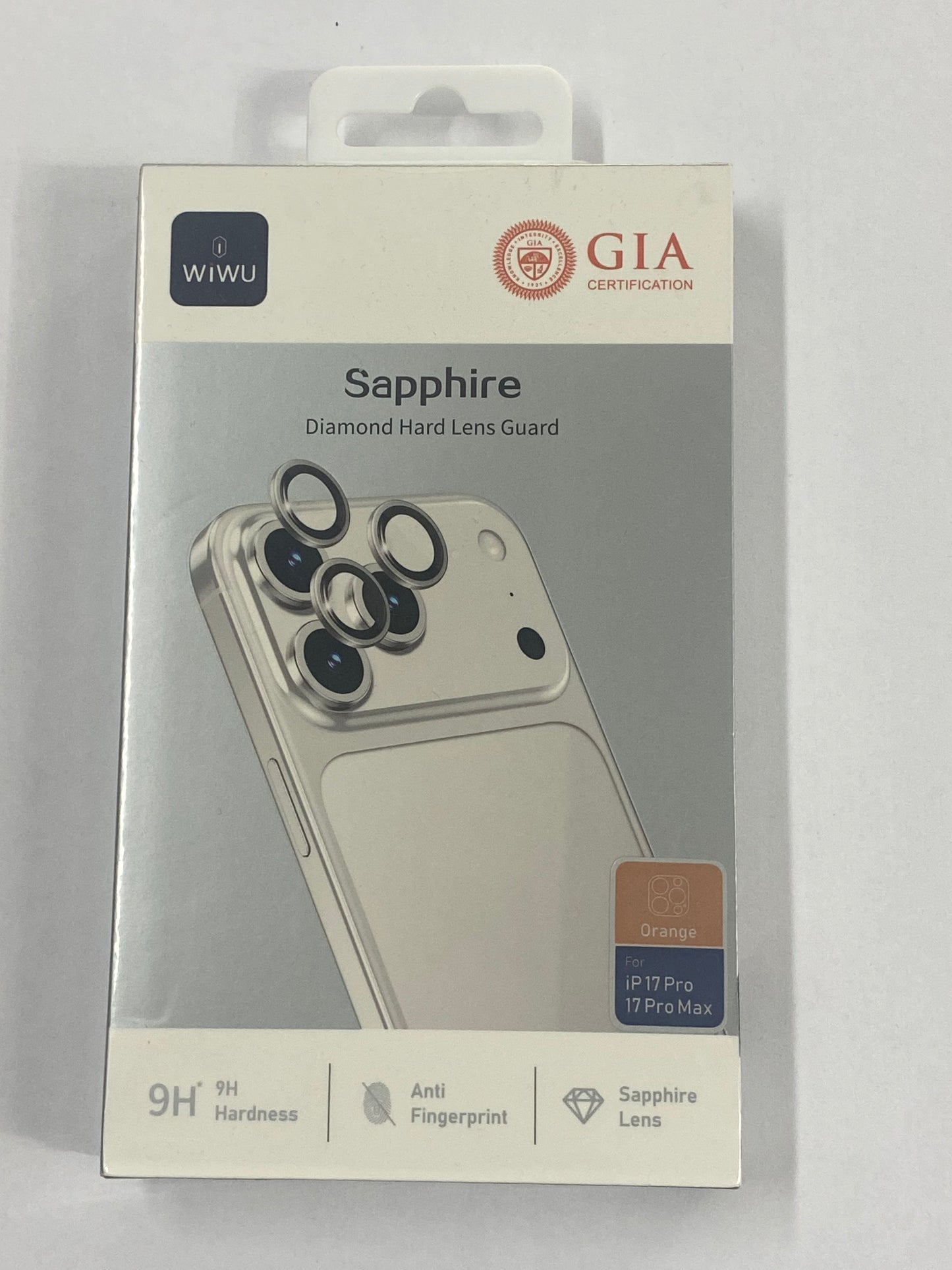 WİWU Sapphire Diamond Hard Lens Guard ( Orange i7Pro - 17Pro Max )