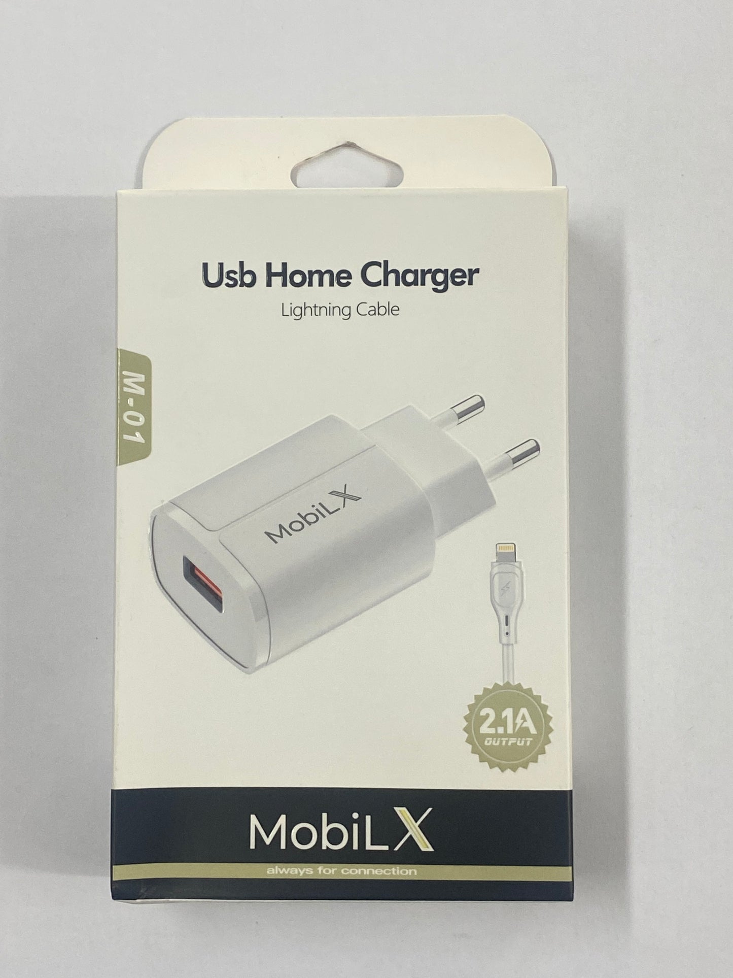 MobiLX M-01 Usb Home Charger Lightning Cable